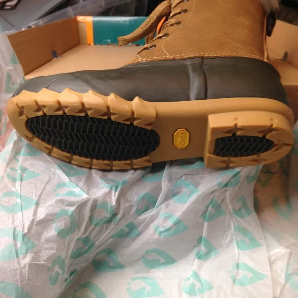 Sporto Vibram Agnes Duck Boot Tan 7M NWT